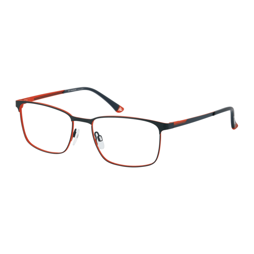 ROY ROBSON Brille 10081-3 dunkelgrau metallic auf rotorange matt