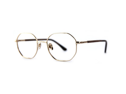 Woodfellas Brillenfassung Flex 11051 Ebenholz Gold