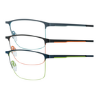 VISTAN Brille 2435-2 schwarz auf orange matt