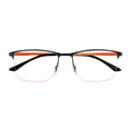 VISTAN Brille 2435-2 schwarz auf orange matt