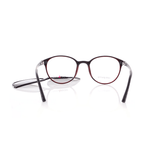 Vienna Design Brille mit Clip UN767-3 schwarz rot matt