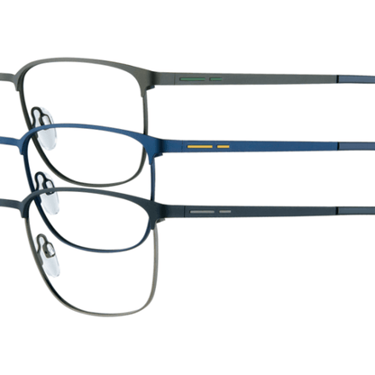 VISTAN Brille Flex 2357-2 dunkelblau auf safran matt