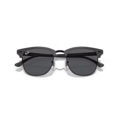 Ray Ban Sonnenbrille Clubmaster Metal 0RB3716 9256B1 grau auf schwarz