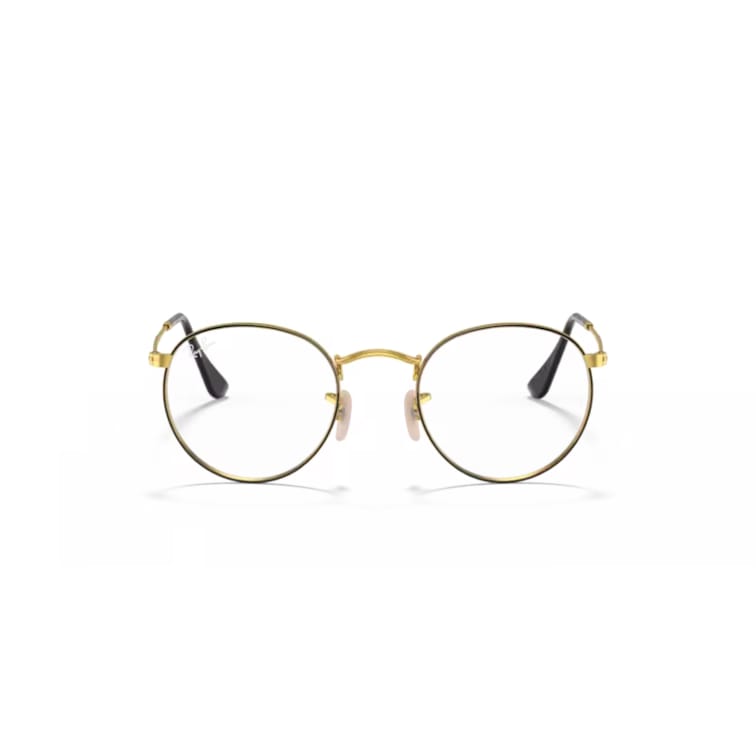 Ray Ban Brille Round Metal 0RX3447V 2991 schwarz auf gold