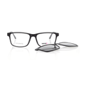 Vienna Design Brille mit Clip UN766-3 schwarz-grau