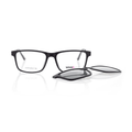 Vienna Design Brille mit Clip UN766-1 schwarz