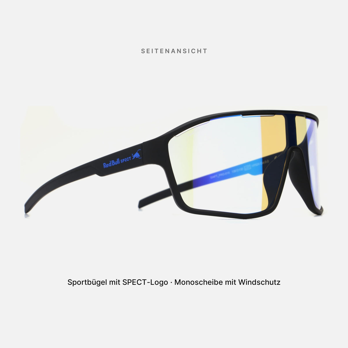 Red Bull SPECT Eyewear Sonnenbrille DAFT_PRO-01X schwarz matt- Selbsttönende Sportbrille