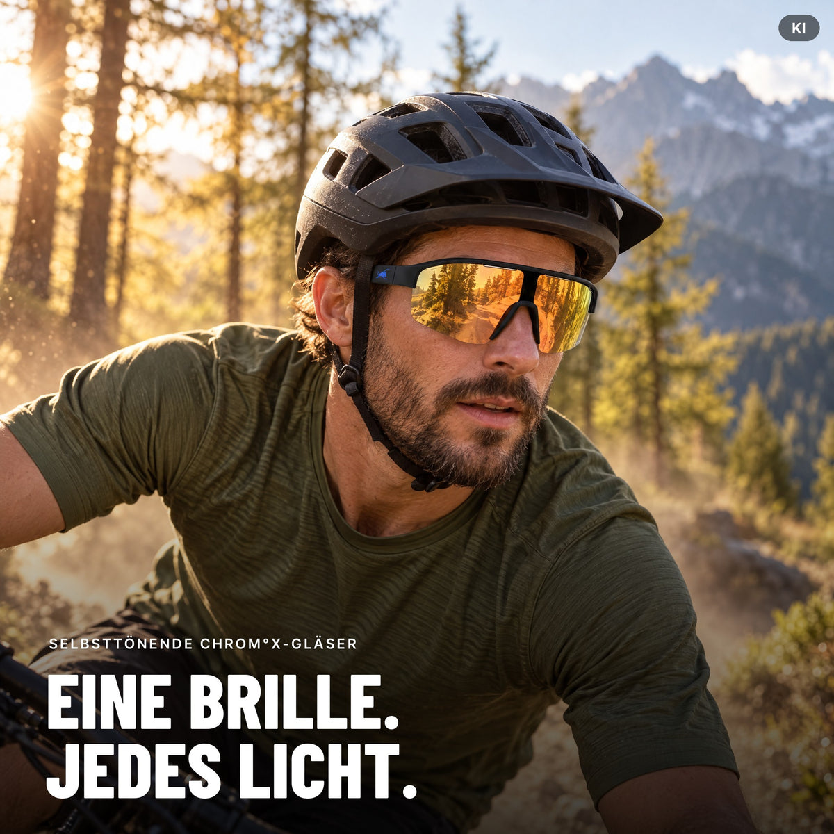 Red Bull SPECT Eyewear Sonnenbrille DUNDEE_PRO-01X schwarz matt- Selbsttönende Sportbrille