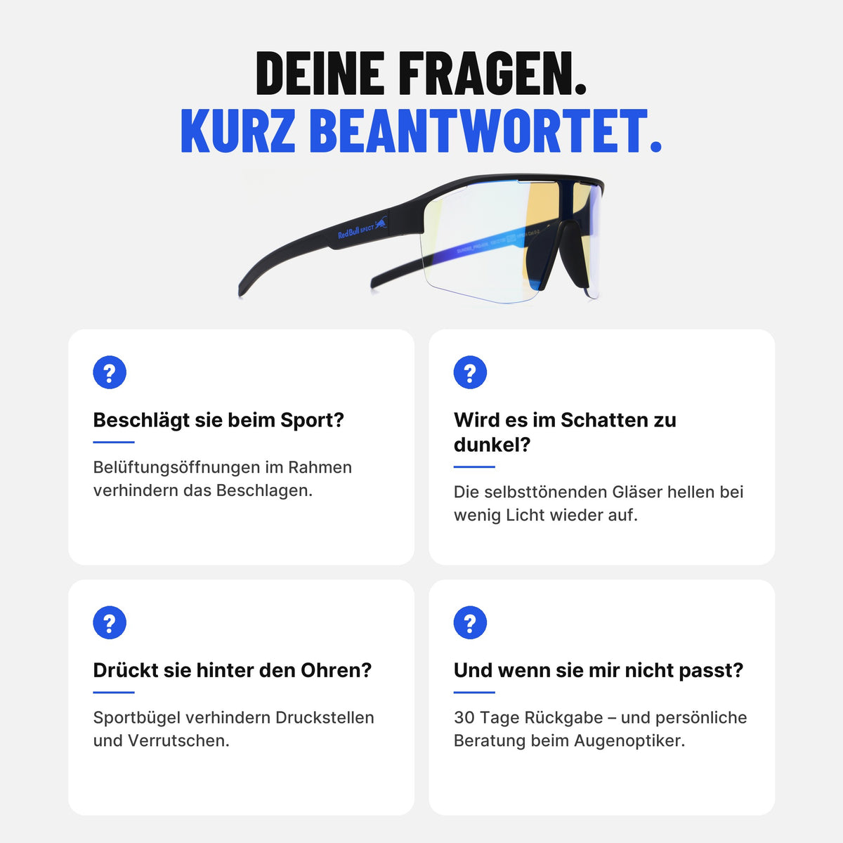 Red Bull SPECT Eyewear Sonnenbrille DUNDEE_PRO-01X schwarz matt- Selbsttönende Sportbrille