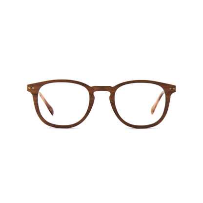 Woodfellas Brillenfassung Bogenhausen Air 10997 Walnussholz Gold