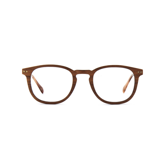 Woodfellas Brillenfassung Bogenhausen Air 10997 Walnussholz Gold